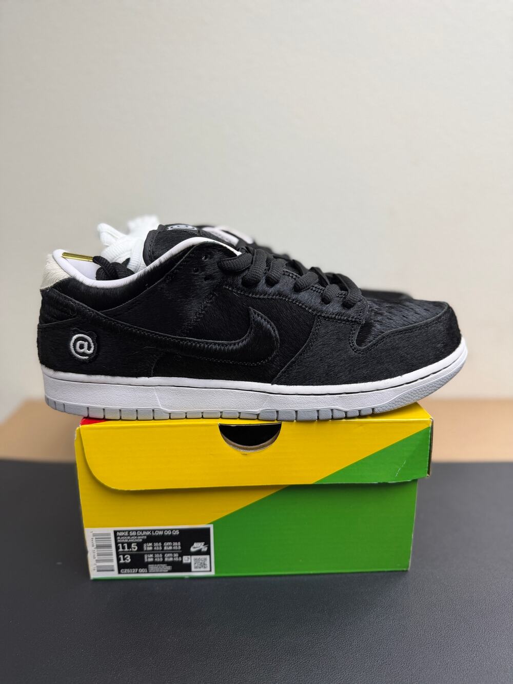 Medicom Toy x Nike SB Dunk Low BE@RBRICK Men’s Size 11.5 Brand New
